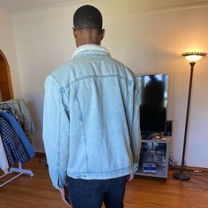 JEAN JACKET BLUE FUR INSIDE